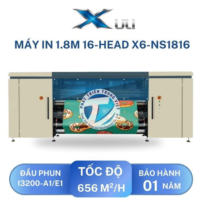 Máy In Decal 1.8m 16-Head X6-NS1816